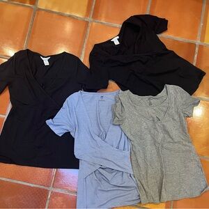 H & M MAMA nursing cross tops